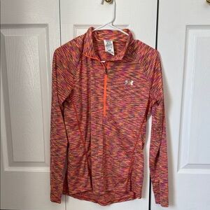 Under Armour Pink and Orange Long Sleeve Pullover